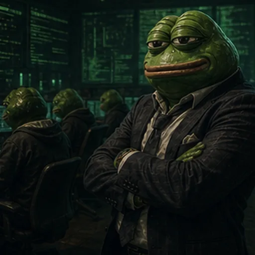 The Boss Toad, arms crossed, in front of his team